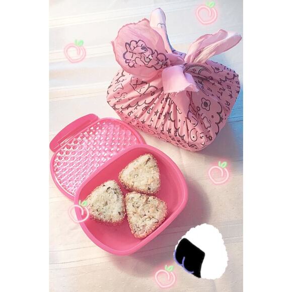 Pink Jewel Bento Lunch Box Set - 3 Latched Food Storage Containers - Picture 5 of 5